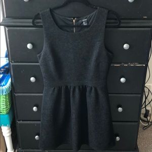 Forever 21 Textured Black Shift Dress Sz Large